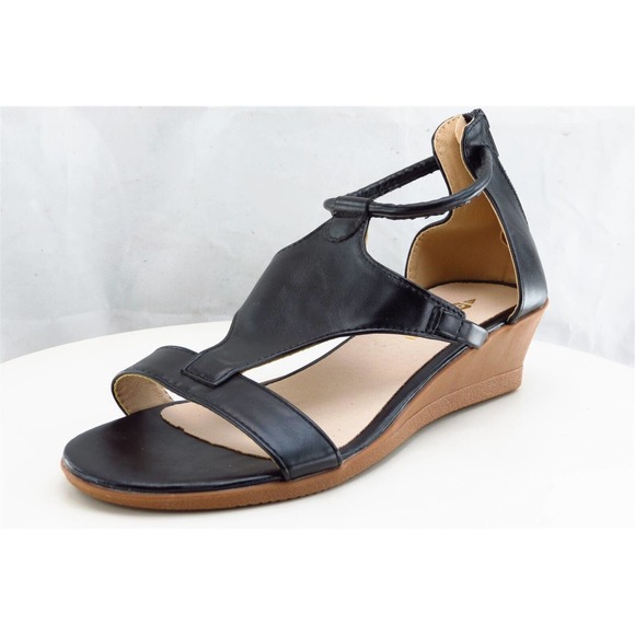 Jolimall Sz 9 M Black Gladiator‎ Synthetic Women Sandals - Picture 1 of 10